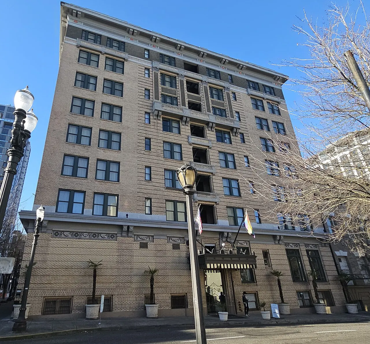 Hotel deLuxe, Portland: Hotel Deluxe, Portland, Oregon, U.S. (façade, cropped)